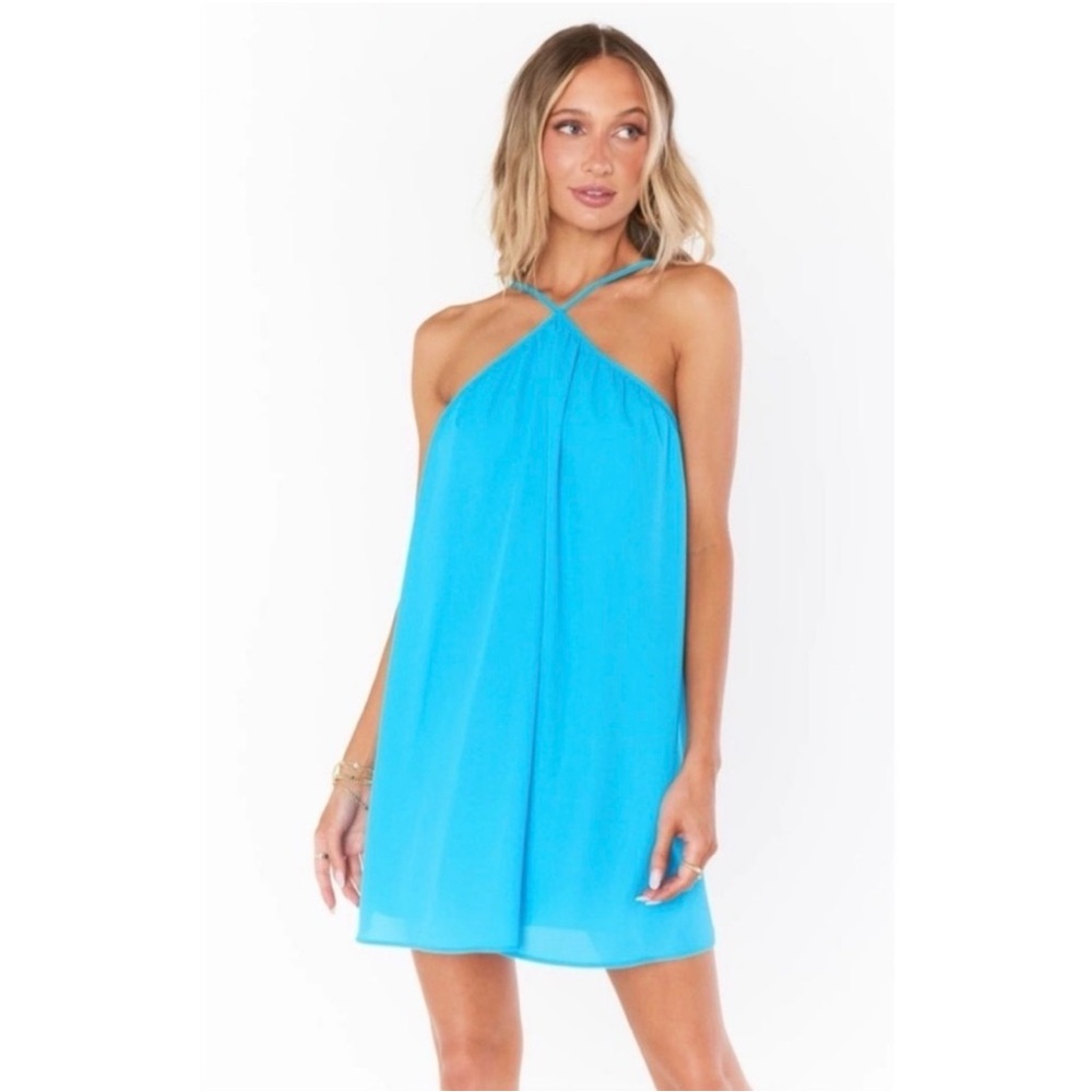 Show Me Your Mumu | Blue Halter Dress